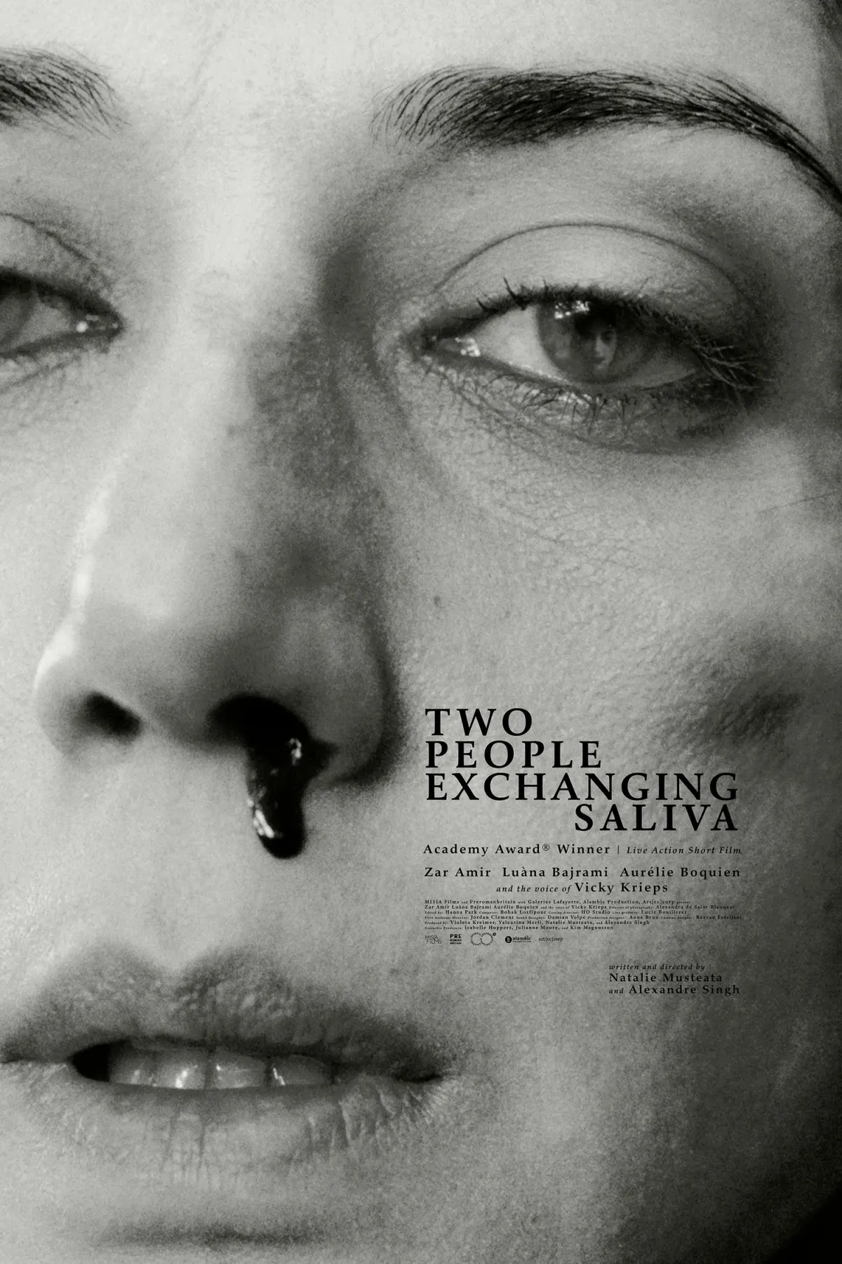 Two People Exchanging Saliva